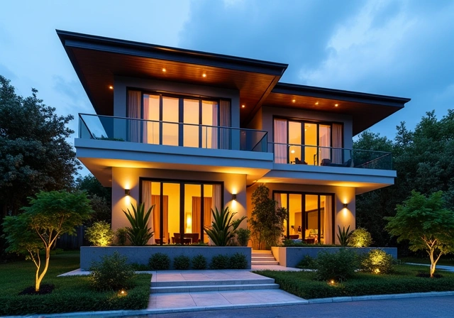 Residential building exterior